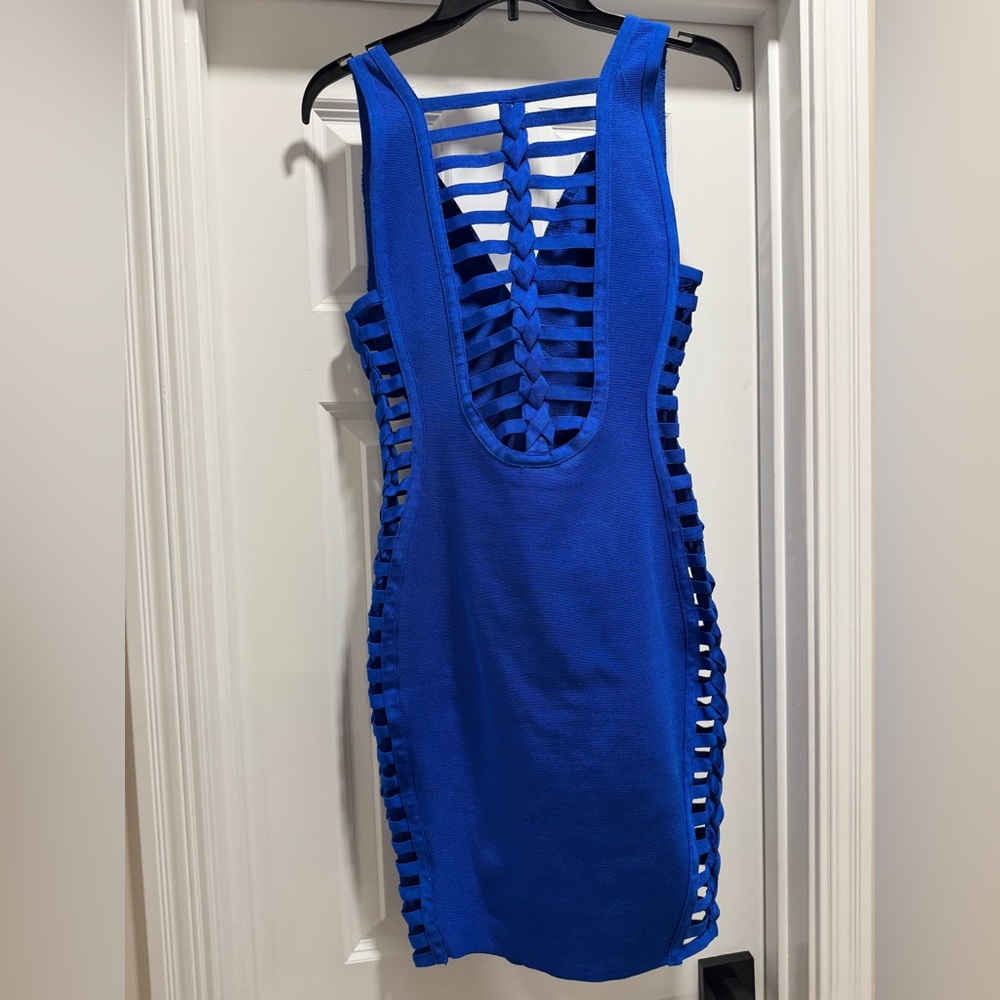 Akira blue mini bandage dress - Picture 5 of 11